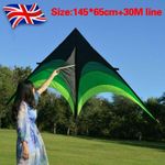 Large Delta Kites with Handle 30M Line Outdoor Toys For Children Kids Gifts UK