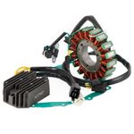 Magneto Stator+2-plug Voltage Rectifier+Gasket For Suzuki SV650 SV650S99-02 F9