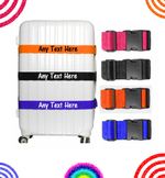 Personalised Luggage Strap, Suitcase Safe Luggage Belt Printed Any Text