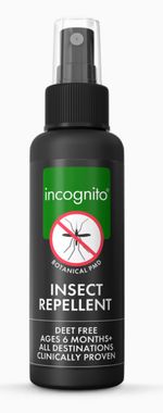 Incognito Insect Repellent Spray 100ml Natural Protection Travel rrp £14