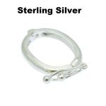 Pearl Shortener Necklace Enhancer Clasp Sterling Silver Jewellery Connector