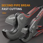 Pipe Cutter 42mm-75mm Aluminum Alloy Body Ratchet Tube Cutter PVC/PU/PP/PE Hose