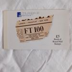 GB MNH PRESTIGE BOOKLET PANE DX9a THE FINANCIAL TIMES 1988 OVERPRINTED FINLANDIA