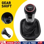 For VW Volkswagen Caddy 2003-2015 LEATHER Gear Knob Gaiter Golf Ball 5 Speed NEW
