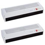 2 x Pro-Elec PEL00925 Over Door Air Curtain Fan Heaters 3kW