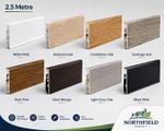 Skirting Board 75mm PVC Cable Cover 2.5m Wall Floor Trim Multi Colours