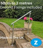 Garden Steps Handrail Outdoor Disability Safety Rail Adjustable Mobility Rail Z