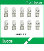10 X LUCAS LLB501 501 Capless Sidelight Bulbs Interior Number Plate Side Light