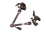 ARRI / MANFROTTO CLAMP ARM WITH 2 X CLAMP UNITS.