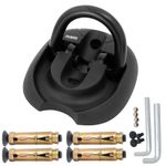 FD-MOTO 324GA765 Motorbike Motorcycle Ground Anchor Security Black Scooter Bike