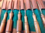 2 SETS OF BRITISH QUALITY CARVING CHISELS 25 NO WITH WRAPS