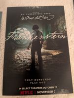 Oscar Isaac + Guillermo del toro Signed PROOF A4 Frankenstein Poster print