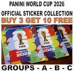 PANINI WORLD CUP 2026 STICKER COLLECTION - GROUP A - GROUP B - GROUP C BRAZIL