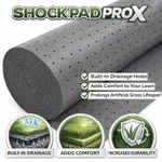 Shock Pad Pro X Artificial Grass Underlay 1m x 15m | Drainage Foam Shock Pad