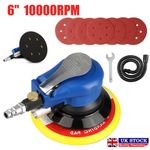 6" 150mm Air Random Orbital Palm Sander Dual Action Auto Orbit DA Sanding Tool