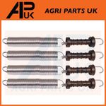 4x Heavy Duty Electric Fence Gate Handle with 5m Spring Poly Insulator Kit NEW