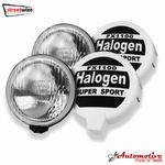Pair of 8" inch Giant Driving Spot Lamps Rally Covers 12v 4x4 Car Truck Lorry