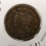 1841 Variety (N-5d) Braided Hair Large Cent Small Date