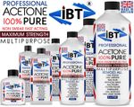 100% Pure Acetone Superior Quality Nail Polish Remover UV/LED GEL Soak Off UK
