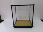 Glass case(Display Cases) of the wooden frame.Japanese antique