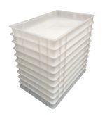 Pack of 10 Pizza Dough Proving Trays – Bakery / Pizzeria Equipment