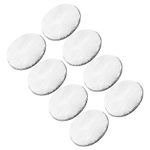 8 Pcs Wool Polishing Pad, 5" Diameter, Wool Hook and Loop Backing Buffing Pad