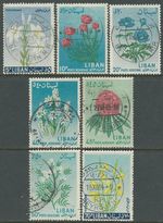 Lebanon Lebanon 1964 Used Mi.856/62 Airmail Airmail Flowers Flowers [gd131]