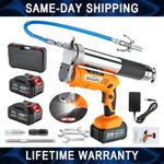 12000PSI Electric Grease Gun 2x4000mAh Batteries Powered Cordless Grease Gun Kit