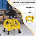 Rolling Seat Mechanic Stool Chair Adjustable Roller Creeper Seat Work Chair
