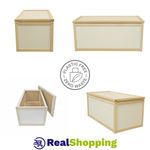 BEECH WOOD / WOODEN TOY BOX STORAGE UNIT CHILDRENS KIDS CHEST BOXES PERSONALISE 