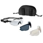 Bolle COMBAT Safety Glasses Black Frame 3 lens kit