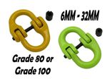 Hammer Lock Chain Connector Link 6MM - 32MM (Grade 80/100 Heavy Duty Lifting)