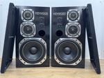 Vintage Kenwood Ls-770 Class A Speakers Made In Japan Pair Black *RARE*