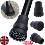 Rubber Walking Stick Ferrules 16-22mm Crutch Cane Tips Non-Slip Bottom Pad Cover