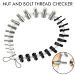 Nut and Bolt Thread Checker (Inch & Metric) Set Nut Bolt Thread Detection Tools