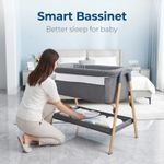 Baby Bassinet Bedside Sleeper 2-in-1 Co-Sleeping Bed with Breathable Mesh Large