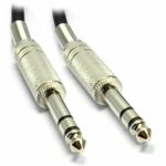 6.35mm Jack Cable Lead Metal Balanced/STEREO BIG 1/4" TRS 0.5m/1m/2m/3m/4m/5m