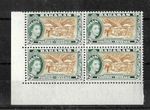 Bahamas 1954/63 MNH Definitive sg 204a Corner Block of 4