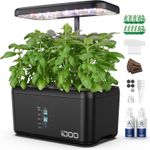 iDOO Hydroponics Growing System 8 Pods Smart Garden with LED Grow Light Indoor