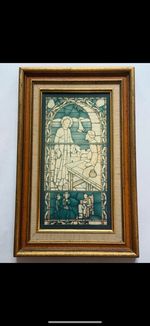 1968 Judson Studios Stained Glass Panel Episcopal Church Los Angeles
