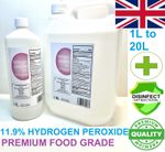 Hydrogen Peroxide 11.9% PREMIUM FOOD GRADE Surface Cleaner Disinfectant FREE P&P