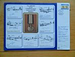1986 Award Conspicuous Gallantry Medal Cover signed 6 Veterans + 1 Dambuster