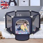 Large Baby Playpen Kids Toddlers Infant Activity Center Saftety Play Fence Yard