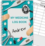 A5 PERSONALISED MEDICINE DIARY/ MEDICATION LOG BOOK/ DAILY MEDICINE RECORD 03