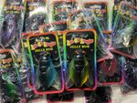 JOB LOT PARTY FAVOR SQUISHY SQUASHY STRETCHY FLIES, BOX OF 24, ASSORTED COLOURS