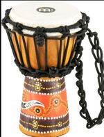 Meinl Percussion 8'' Wooden Djembe -Rope Tuned -Goatskin Head -Python Design