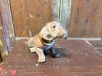 Large Vintage Original Flock Nodding Dog
