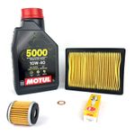 Sinnis Terrain T125 ZS125-86 Service Kit Oil, Filters, Spark Plug & Sump Washer