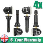 4X TPMS Tyre Pressure Sensor 1862980 203683 For Ford Focus Fiesta C-Max Kuga UK