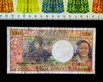 (GB ) , France Outre Mer , 1000 Francs .